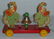 Dancing Monkeys 1930's Bell Pull Toy by N.N. Hill - 3