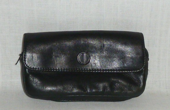 Dunhill Vintage Soft Leather Pipe Case Made In France: Dunhill Fine Grade Leather Pouch . Vintage Leather is supple Black with no damage seen. Snaps and all zippers present. Marked Dunhill Made In France. Measures 6 3/4” by 4”. clean used condition. P