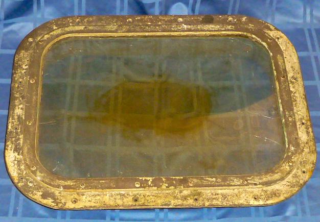 Antique Bronze Nautical Rectangular Porthole Window (1 of 3)