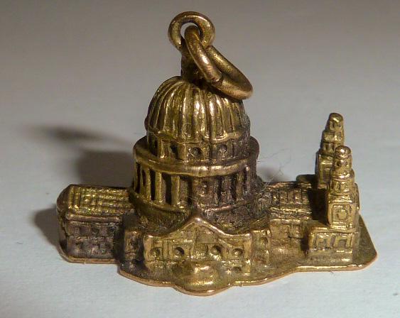 St. Paul's Cathedral Georg Jensen 3D Gold Charm (1 of 8)