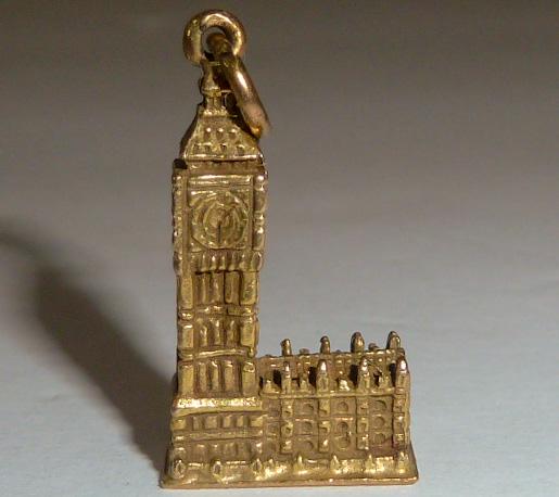 Georg Jensen Ld Big Ben 3D Gold Charm (1 of 7)