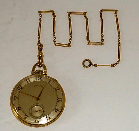 Hamilton Grade 917 Pocket Watch with FOB (1 of 6)