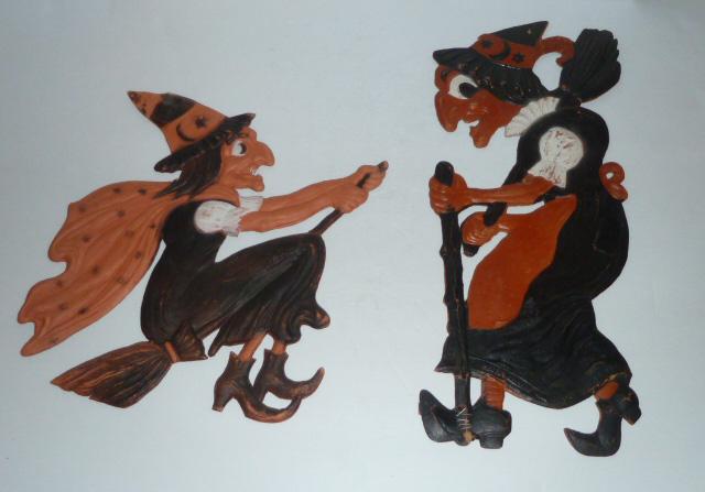Two Die Cut Halloween Witches marked Germany (1 of 10)