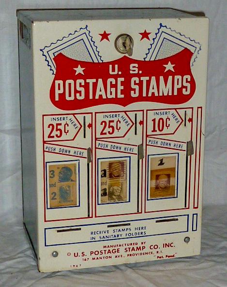 Postage Stamp Vending Machine 1960's Enamel (1 of 6)