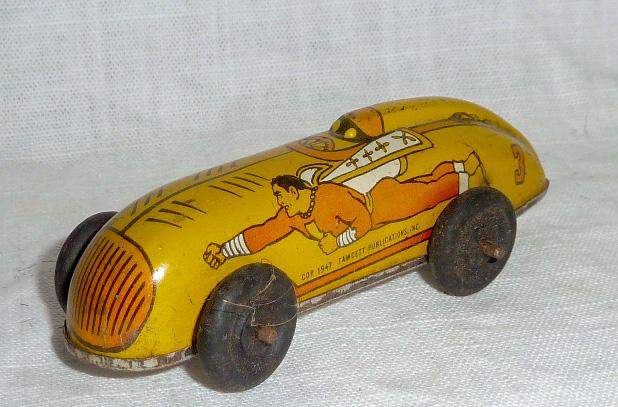 1947 Captain marvel Bowtail Wind-Up Toy Racer #3 (1 of 4)