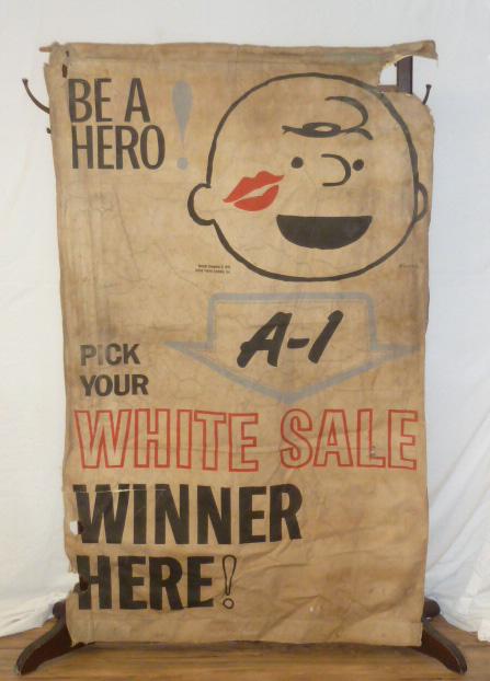 Charlie Brown 1950's Advertising For A-1 White Sale (1 of 7)