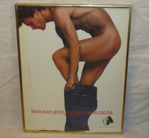 Studio 54 Jeans Advertising Poster 1979 - Mens Version (1 of 6)
