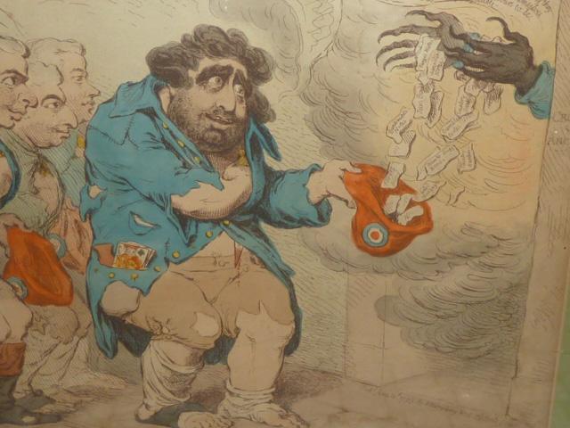 Blue & Buff Charity Color Print Pub 1793 by J. Gilray (1 of 9)