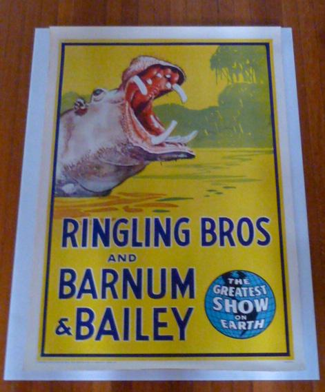 Ringling Bros & Barnum & Bailey Circus Hippo Poster (1 of 7)