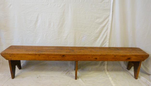 Primitive Four Slat Bench Boot Jack Cut-Out Base (1 of 4)