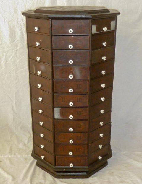 American Antique Table Top 88 Drawers Octagonal Cabinet (1 of 7)