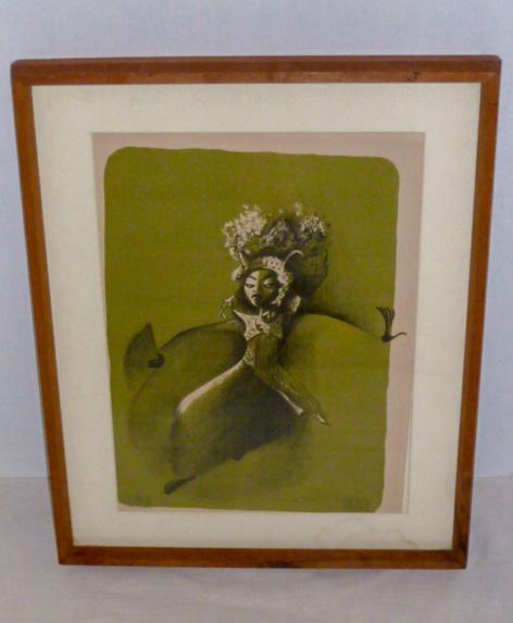 Hirschfeld Pencil Signed Litho Le Gong Bali 1941 (1 of 6)