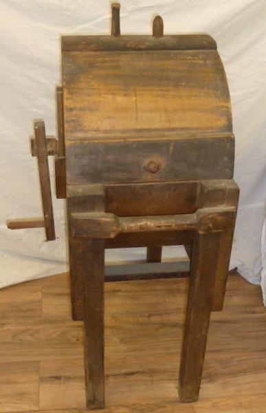 19th American Country Dome Top Wooden Crank Butter (1 of 5)