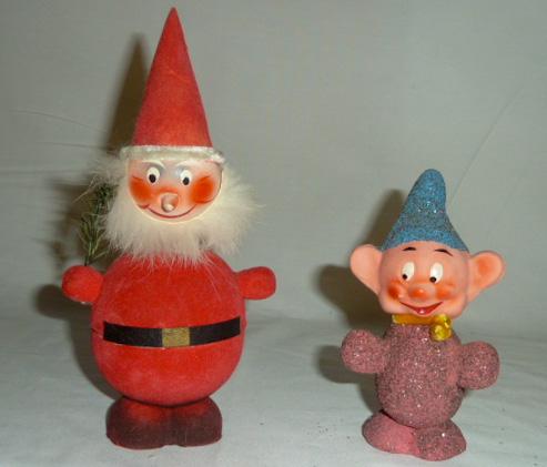 Antique Christmas Candy Containers Santa and Dopey (1 of 5)