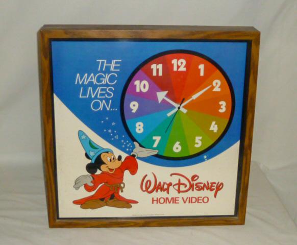 Walt Disney Home Video Fantasia Store Display Clock (1 of 4)