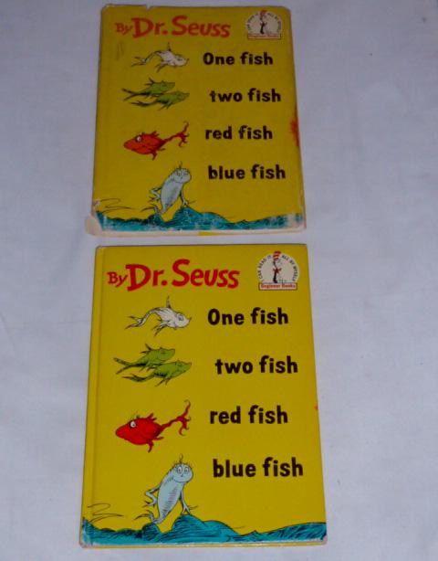 Dr. Seuss One Fish Two Fish Red Fish Blue Fish 1st Ed. (1 of 4)