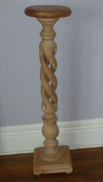 Carved Open Barley Twist Pedestal Made In Italy (1 of 3)