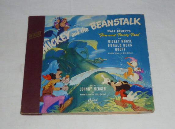 1947 Mickey Mouse and The Beanstalk 78 RPM Record Set (1 of 5)