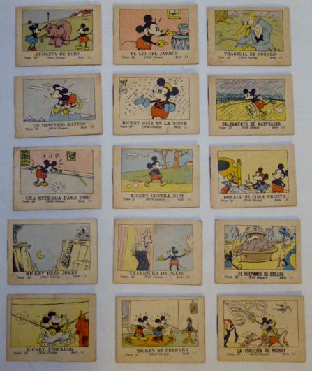 1948 Walt Disney Mickey Mouse 15 Mini Comics Spain: Comics Show the antics of Mickey and his friends (1 of 10)