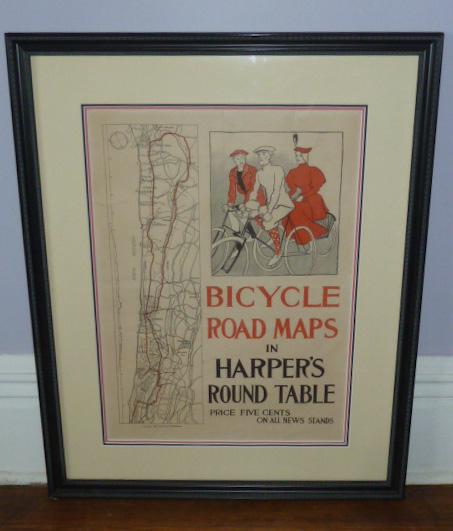 1895 Hudson River NY - Harper & Bros Bicycle Road Map (1 of 6)