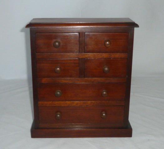 Antique Small Apothecary Cabinet Four Drawer Over Two (1 of 4)
