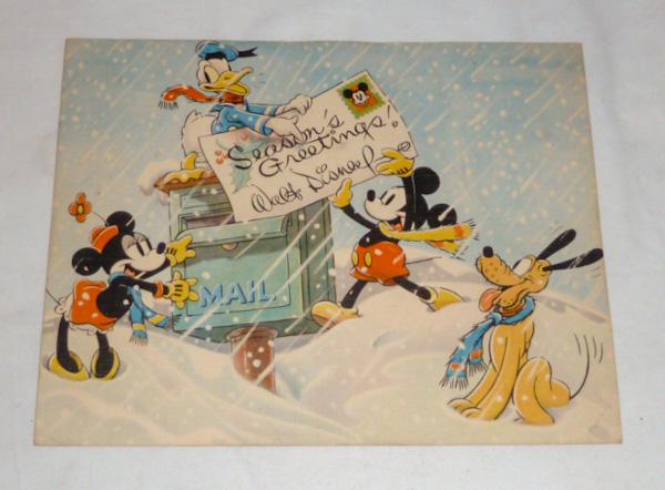 1936 Season's Greetings Walt Disney - Christmas Card (1 of 3)