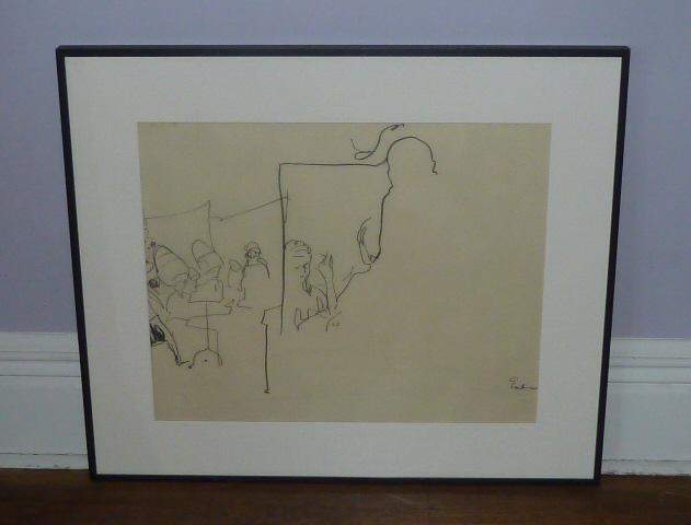 Illustration by Joe Eula Mr. Kenneth's Salon: Displayed in Lily Dache 56th Street Salon N.Y.C. (1 of 5)