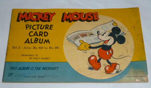 Mickey Mouse Picture Card Album Vol. #2  49-96 9 Cards (1 of 11)