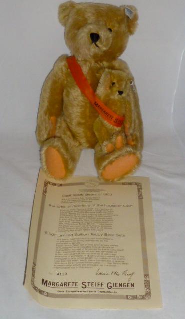 Steiff Mama & Baby Bear #0155/38 LE 1903 MIB (1 of 3)