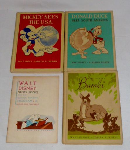 Walt Disney D.C. Heath Books Micky - Donald & Bambi 40's (1 of 18)