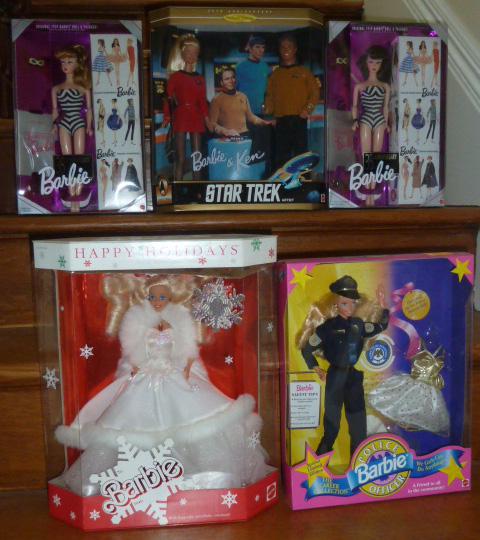 5 Vintage Barbie Dolls MIB Old Store Stock (1 of 11)