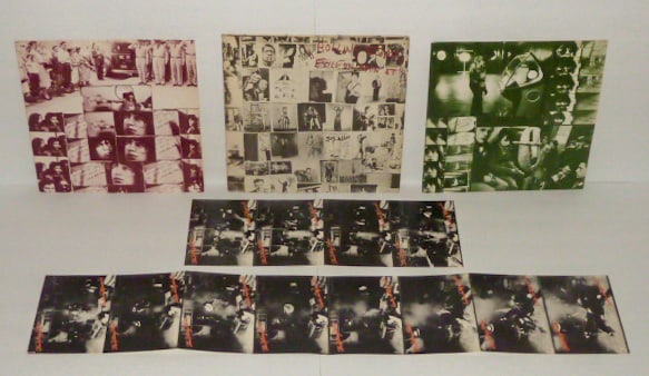 The Rolling Stones Vinyl Album - Exile on Main St. - Unipak Cover - 1st.Version 1972 + Extra Record: The Rolling Stones vinyl album, Exile on Main St., Label: Rolling Stones Records - COC-2-2900. First version 1972 - Issued in Unipak gatefold jacket with single compartment for both records, and heavy