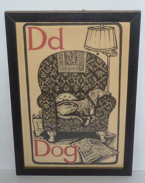 Mary Azarian - Farmer's Alphabet - "D" - Wood Cut Prints - Life in Vermont - 1970: Mary Azarian - is an American woodcut artist and children's book illustrator. She was a teacher in 1963, in one of Vermont's last one-room schools. Using her Fine Arts Degree she decorated the schoolh