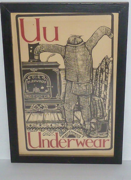 Mary Azarian - Farmer's Alphabet - "U" - Wood Cut Prints - Life in Vermont - 1970: Mary Azarian - is an American woodcut artist and children's book illustrator. She was a teacher in 1963, in one of Vermont's last one-room schools. Using her Fine Arts Degree she decorated the schoolh