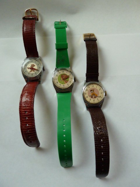 THREE U.S. TIME/INGERSOLL - DISNEY BIRTHDAY WATCHES - (1 of 8)