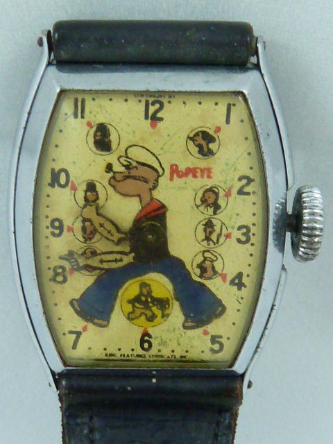 FIRST POPEYE CHARACTER WATCH BY NEW HAVEN CIRCA 1935 (1 of 6)