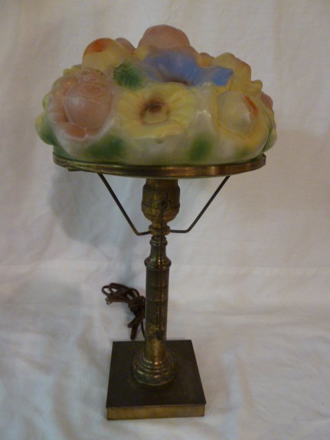 PAIRPOINT PUFFY LAMP SIGNED ON BASE (1 of 7)