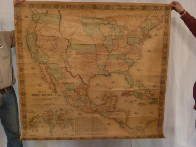 1854 Jacob Monk Wall Map Of N - 43010540 1 X