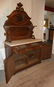 VICTORIAN MARBLE TOP SIDEBOARD CARVED DEER - 8