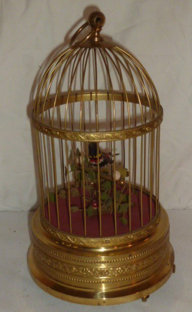 GERMAN AUTOMATON SINGING BIRDCAGE (1 of 5)