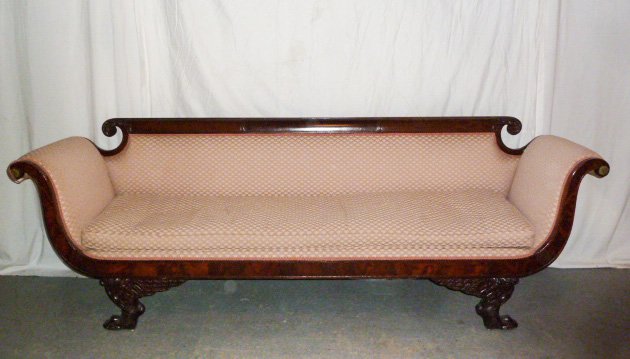 AMERICAN CLASSICAL MAHOGANY SOFA PHILADELPHIA (1 of 6)