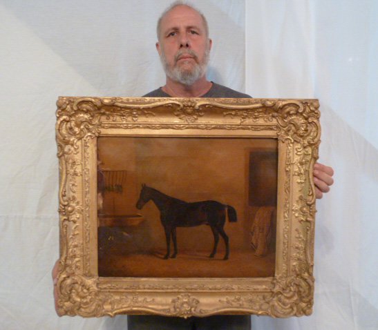 CIRCA 1900'S HORSE PAINTING (1 of 7)