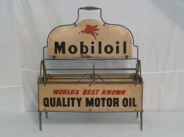 MOBIL OIL PEGASUS MOTOR OIL DISPLAY RACK (1 of 5)