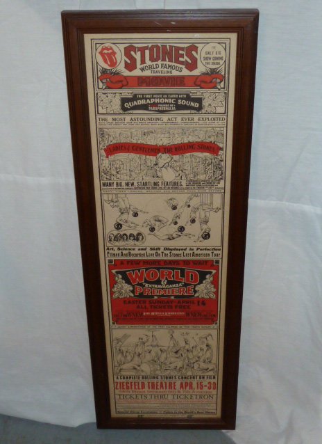 ROLLING STONES COMPLETE CONCERT MOVIE POSTER (1 of 5)