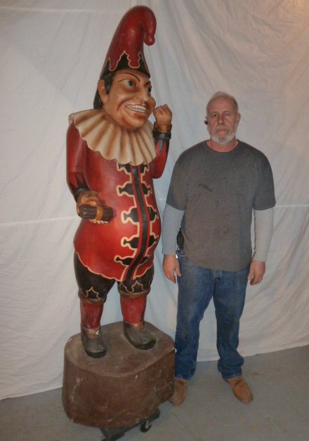 VINTAGE PUNCH CIGAR STORE ADVERTISING FIGURE (1 of 6)