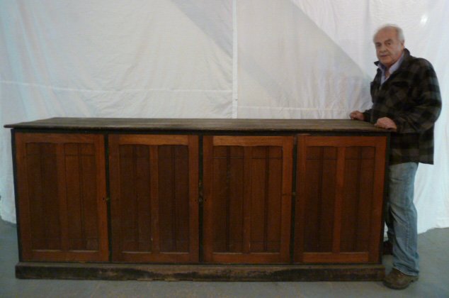 19TH CENTURY 4 DOOR STORE CUPBOARD / COUNTER (1 of 6)