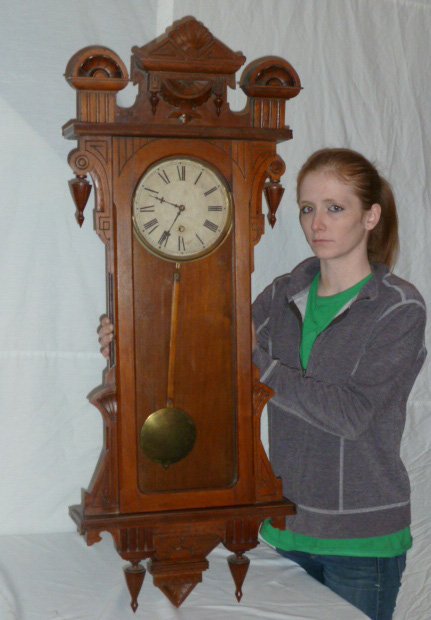 19TH C. LONG DROP 8 DAY TIME ONLY REGULATOR CLOCK (1 of 6)