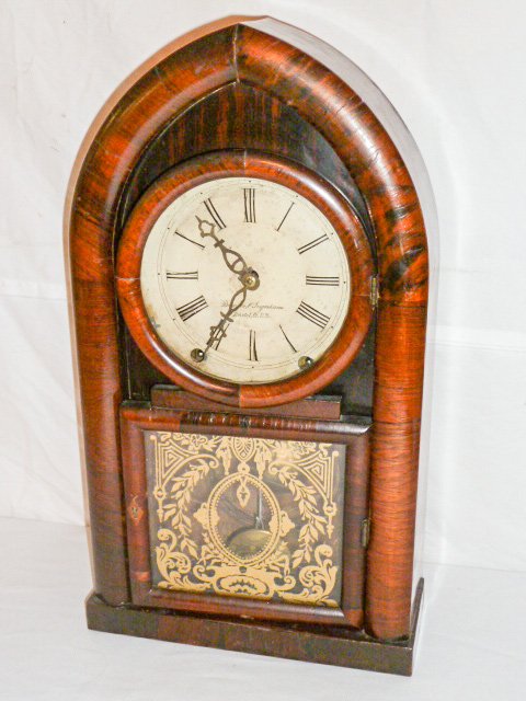BREWSTER & INGRAHAM BEEHIVE SHELF CLOCK (1 of 7)