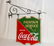 COCA-COLA 2 SIDED PORCELAIN FOUNTAIN SERVICE SIGN - 6