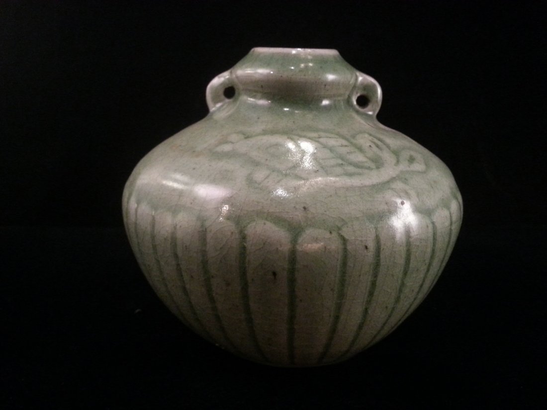 Korean celadon pot (1 of 4)